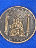 St. Ann -,pray for us - Mardi Gras coin