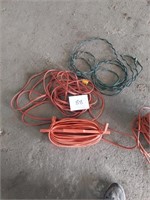 Lot of assorted extension cords