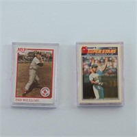 Fifty (50) Baseball Cards in Plastic Cases