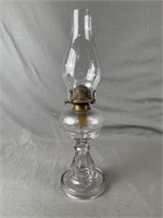 Glass Pedestal Oil Lamp