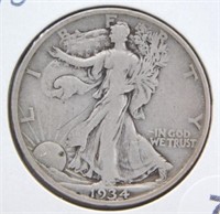 1934-D Standing Liberty Half Dollar.