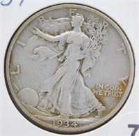 1934-S Standing Liberty Half Dollar.