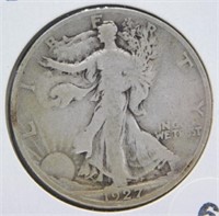 1927-S Standing Liberty Half Dollar.