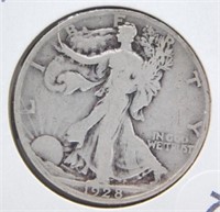 1928-S Standing Liberty Half Dollar.