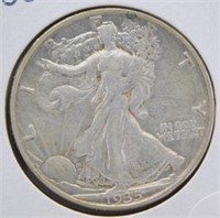 1935-D Standing Liberty Half Dollar.