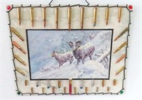 Bullet Display Board w/Bighorn Sheep Photo Print