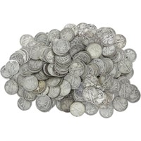 105 Walking Liberty Half Dollars- 90% Silver