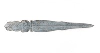 Chinese Stone Carved Decorate Short Sword