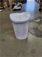 Sterilite Ultra Wheeled White Laundry Basket