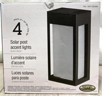 Pack Of 4 Solar Post Accent Lights
