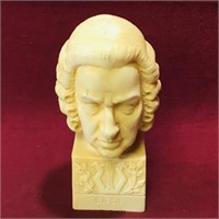 Faux Ivory Sebastian Bach Bust (Vintage)