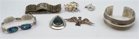 Quantity of silver jewellery