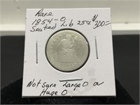 1854 Seated Liberty Quarter Dollar