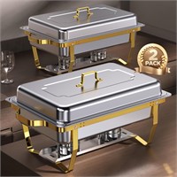 Chafing Dishes for Buffet 2 Pack, 8QT [Elegant Go