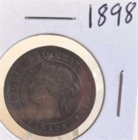 1898 Victoria Canadian One Cent