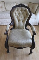 Antique Mid Century Classic Open Arm Chair