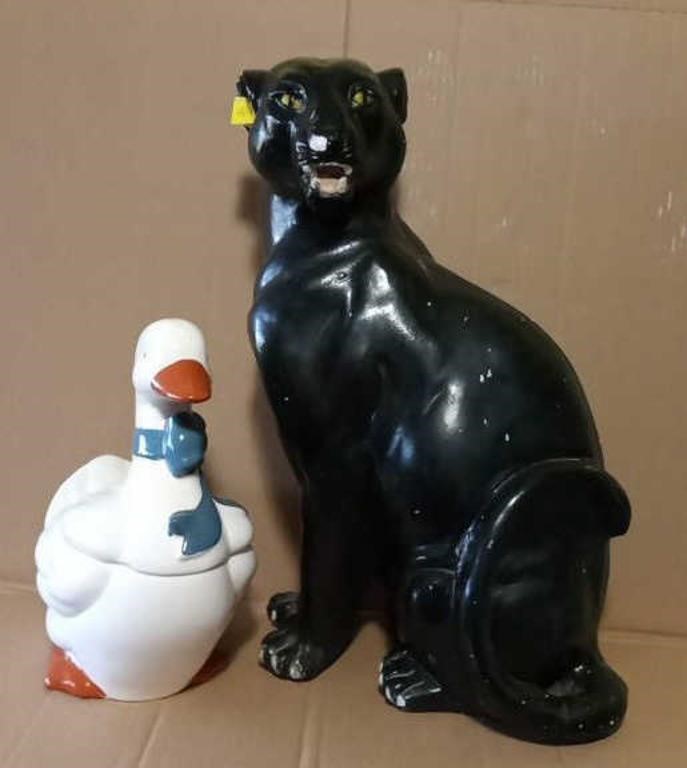 22" Panther Piggy Bank