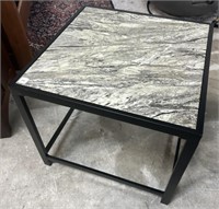 Modern Marble Top Style End Table