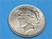 1922 Peace Silver Dollar Coin     UNC?