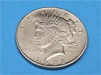 1922 Peace Silver Dollar Coin   UNC?