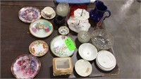 Assorted china and glass