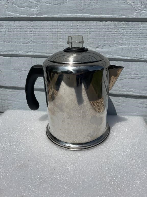 Vintage Stainless percolator coffee pot