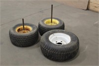 (2) John Deere Lawn Mower Tires & Loadstar Tire, 1