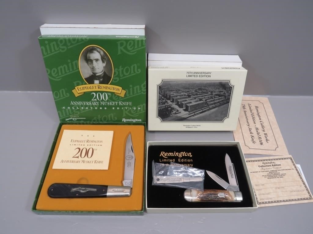 2 Remington folding knives – Eliphalet Remington