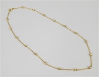 18K Gold Choker Necklace.