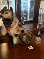 CHALK DOG 12" H, PERFUME BOTTLE