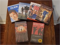 (4) MOVIES ON DVD & (2) MOVIES ON VHS