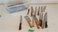 Wood handled knives