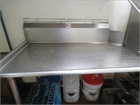 4' SS CLEAN DISH TABLE