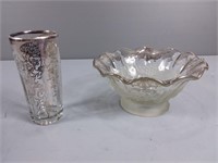Vintage Silver Overlay Dishes