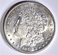 1879-S REV OF 78 MORGAN DOLLAR, CH BU