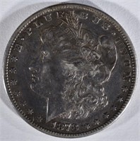 1878-S MORGAN DOLLAR, AU/BU