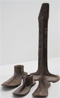 Antique Cast Iron Cobblers Anvil Shoe Last