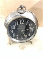 Very unusual antique  alarm clock, eight day