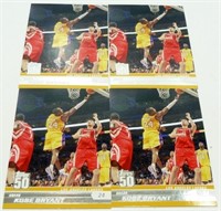 Four 2008 Kobe Bryant #6 Basketball Cards