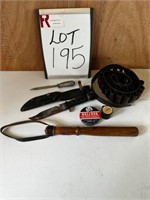 Billy Bat Knife & Bullet Belt (sold as a lot)