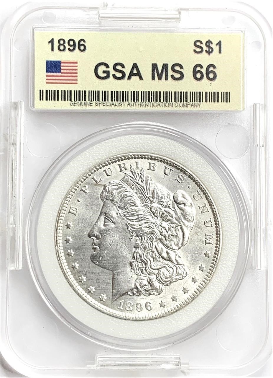 1896 Morgan Silver Dollar MS-66