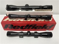 3 Scope Lot 1- Redfield 2x-7x 4 Plex in Original B