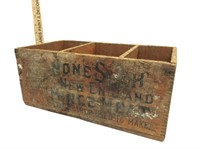 Vintage New England Minced Meat Wood Crate