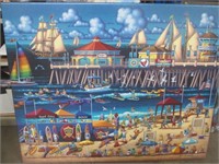 Eric Dowdle Huntington Beach Canvas Picture