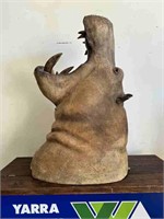 AFRICAN HIPPO TAXIDERMY SHOULDER MOUNT