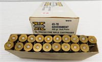 (20) Rounds of Winchester 45-70 Gov. 405GR soft