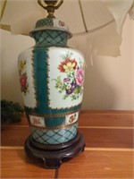 Floral lamp, shade falling apart