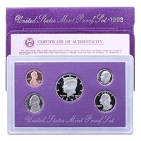 1982 United States Mint Proof Set 5 coins