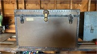 Steamer Trunk W/ Blankets 36x21x23 inches tall