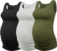 AMPOSH 3Pack Women's Maternity Tank Tops